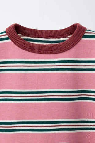 Футболка из плотной ткани в полоску- Заказать в России