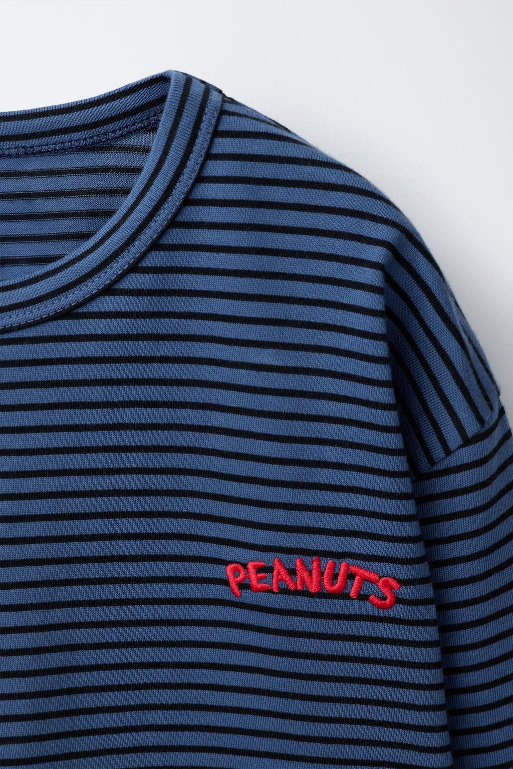 ФУТБОЛКА В ПОЛОСКУ С ВЫШИВКОЙ SNOOPY PEANUTS™