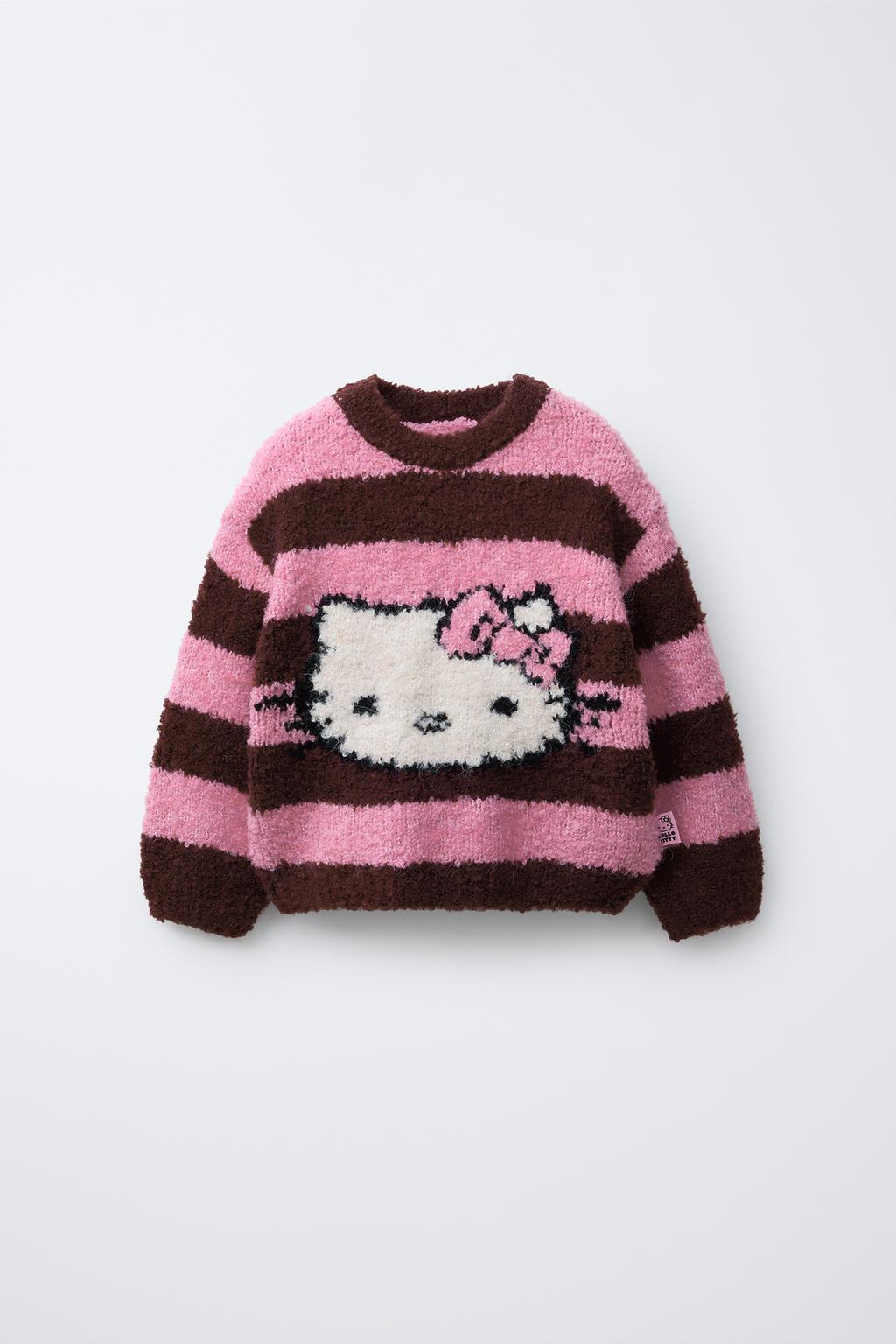 СВИТЕР В ПОЛОСКУ С ПРИНТОМ HELLO KITTY ©