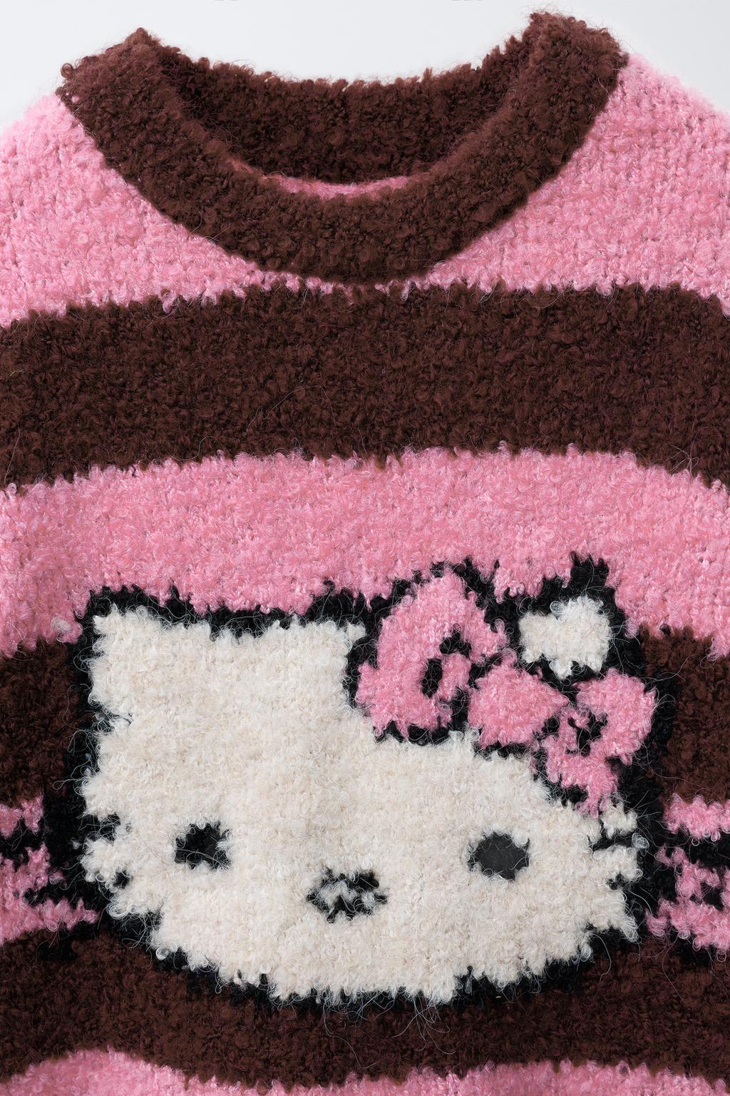 СВИТЕР В ПОЛОСКУ С ПРИНТОМ HELLO KITTY ©