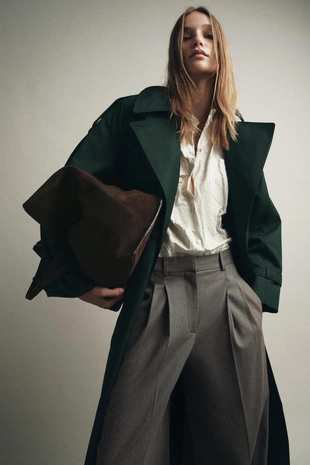 Большая замшевая сумка-шопер