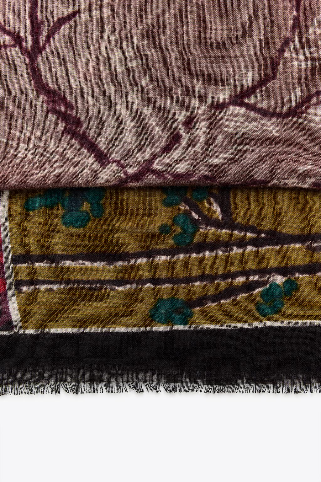 FLORAL PRINT SCARF