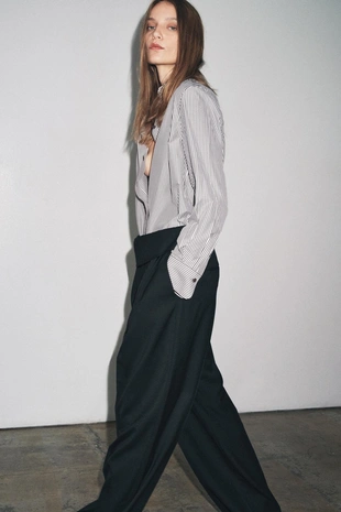 Струящаяся рубашка в полоску — ZW COLLECTION- Заказать в России