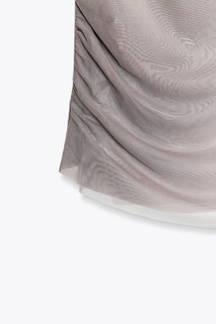 Футболка с эффектом двойного тюля- Заказать в России