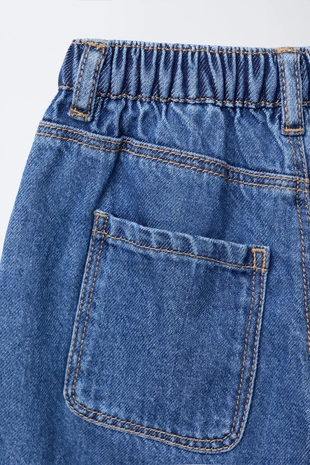 Джинсовые брюки-бананы