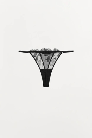 Кружевные трусы танга- Заказать в России