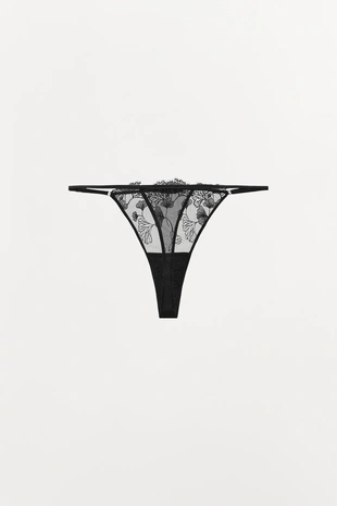 Кружевные трусы танга- Заказать в России