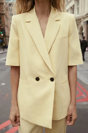 Butter | 8835/534/725 - Zara Текстурный блейзер с короткими рукавами