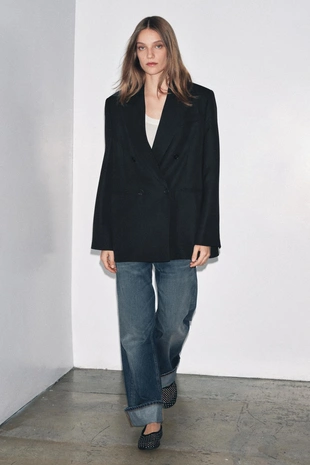 LIMITED EDITION ZW COLLECTION STRIPED WOOL BLEND BLAZER- Заказать в России