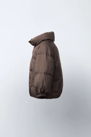 Стеганая куртка в клетку- Заказать в России