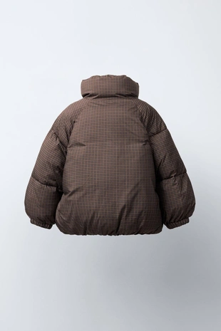 Стеганая куртка в клетку- Заказать в России