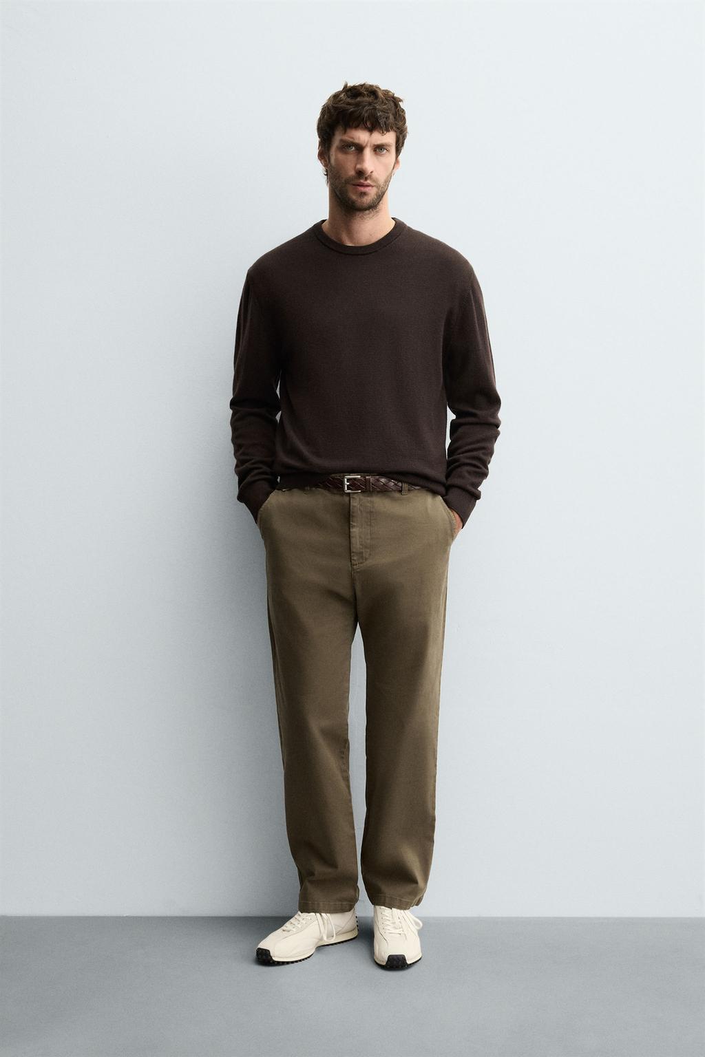 БРЮКИ STRAIGHT FIT ИЗ ТВИЛА