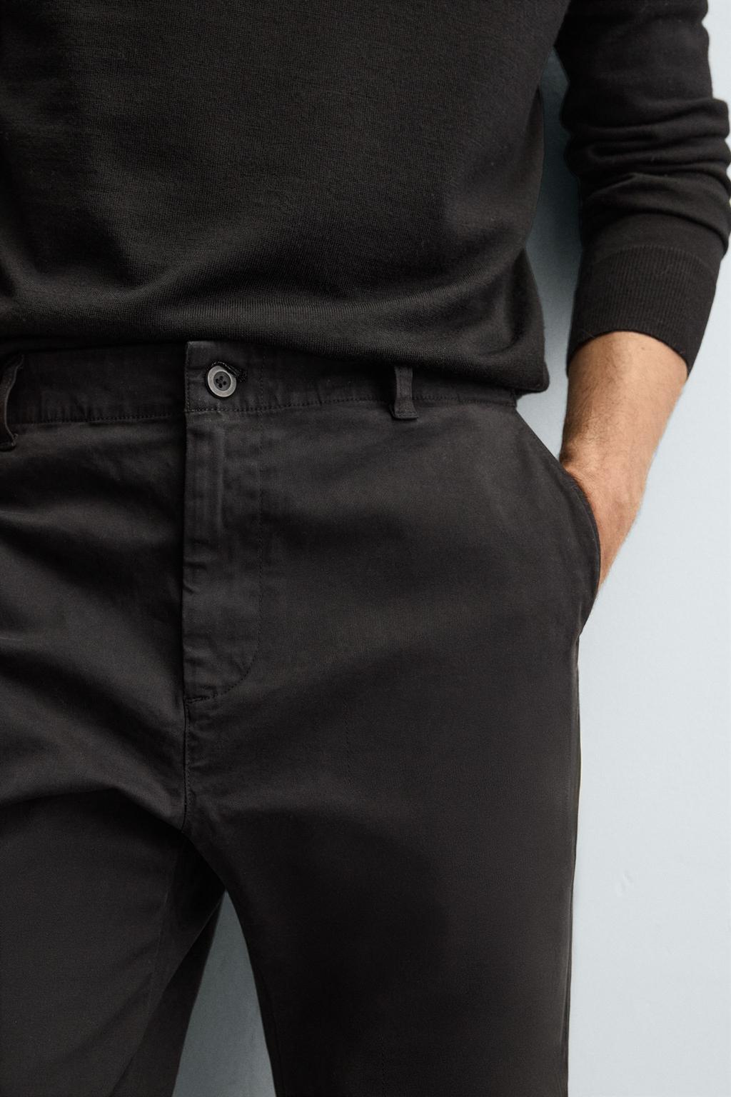 БРЮКИ STRAIGHT FIT ИЗ ТВИЛА