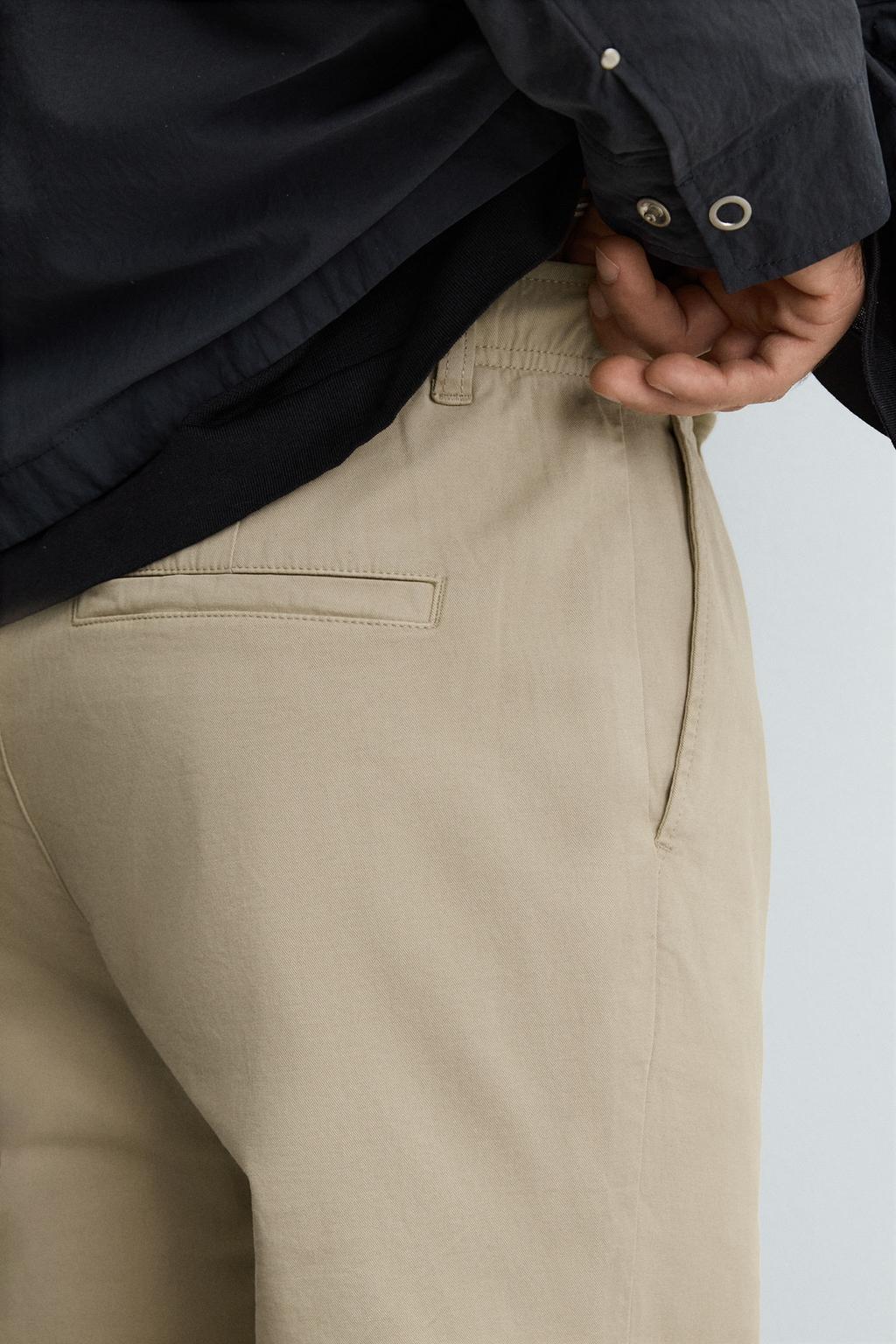БРЮКИ STRAIGHT FIT ИЗ ТВИЛА