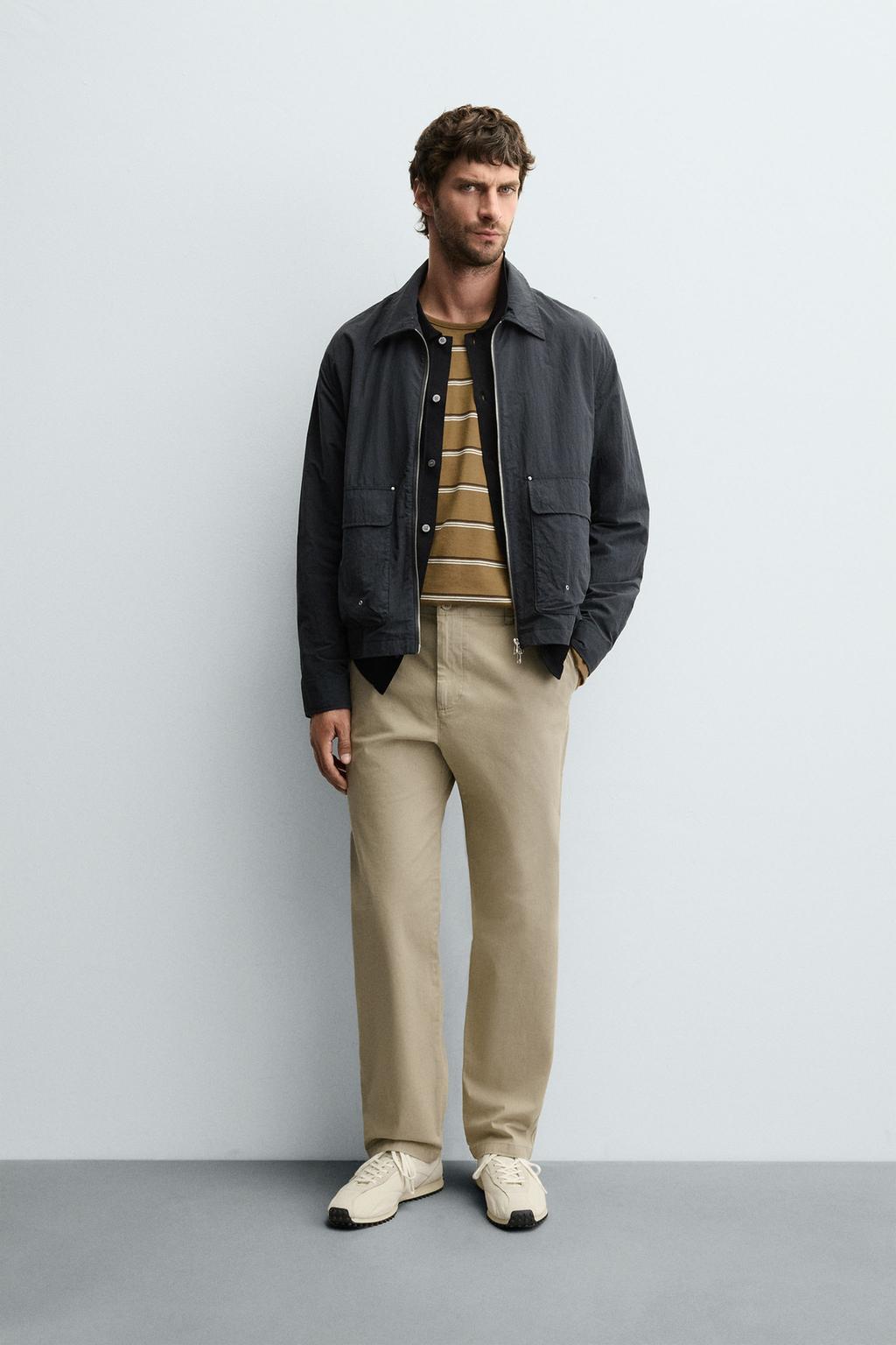 БРЮКИ STRAIGHT FIT ИЗ ТВИЛА