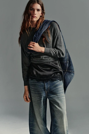 Свитер с завязками- Заказать в России