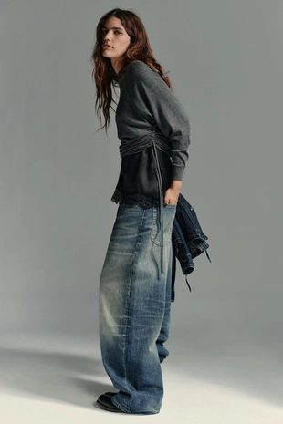 Свитер с завязками- Заказать в России