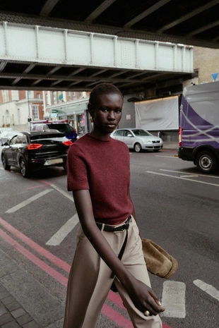 Свитер с короткими рукавами- Заказать в России