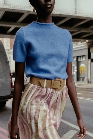 Свитер с короткими рукавами- Заказать в России