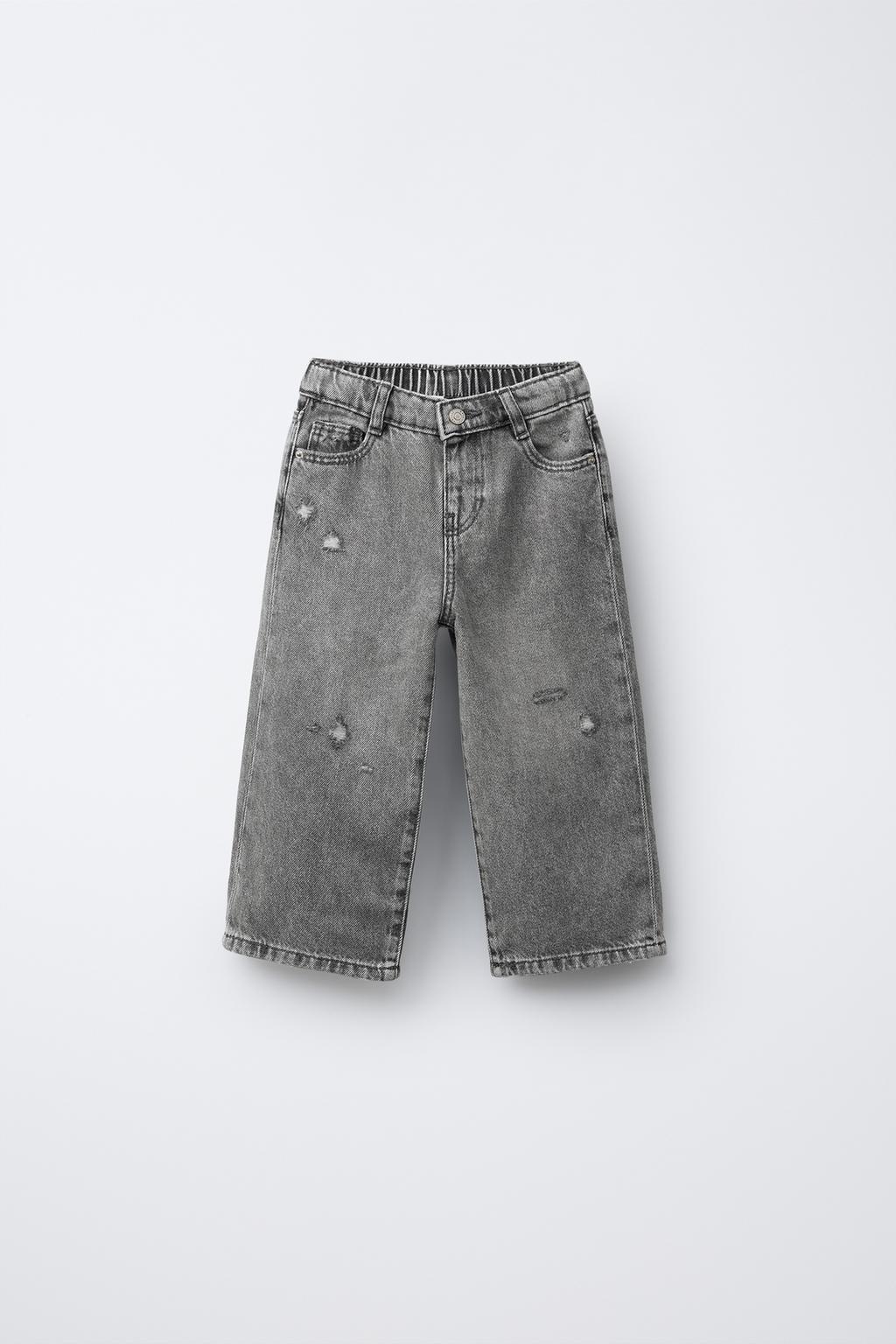ДЖИНСЫ WIDE LEG СО ЗВЕЗДАМИ