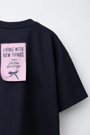 Футболка с принтом «бант»- Заказать в России