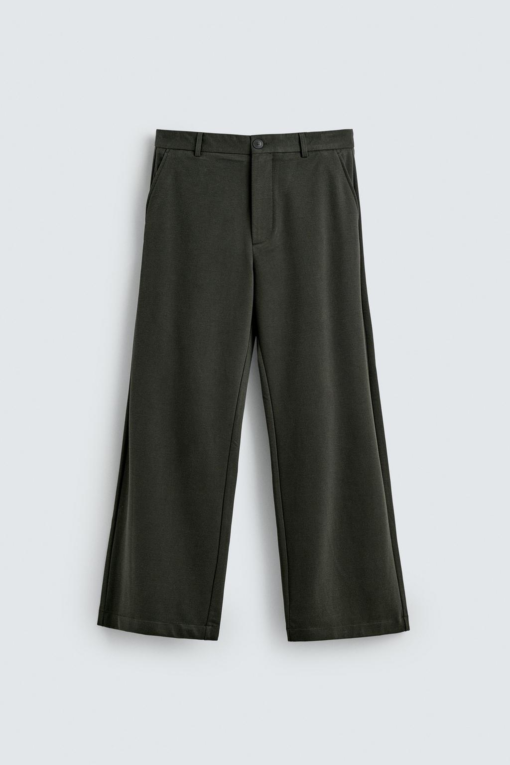 БРЮКИ RELAXED FIT ИЗ СТРУЯЩЕЙСЯ ТКАНИ