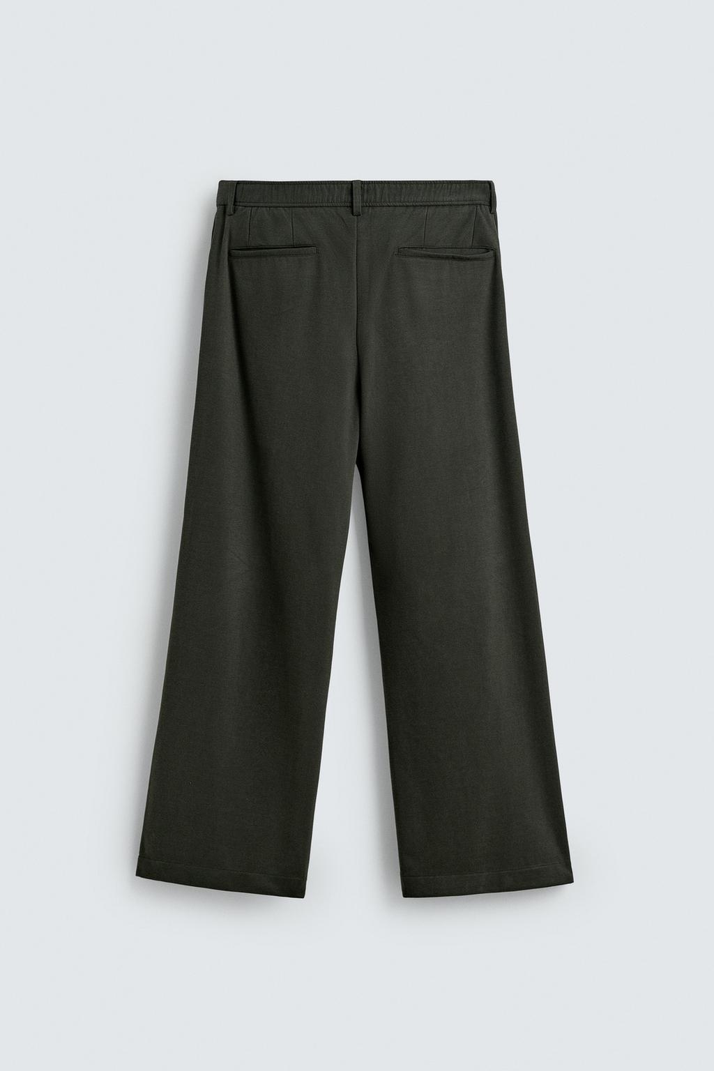 БРЮКИ RELAXED FIT ИЗ СТРУЯЩЕЙСЯ ТКАНИ