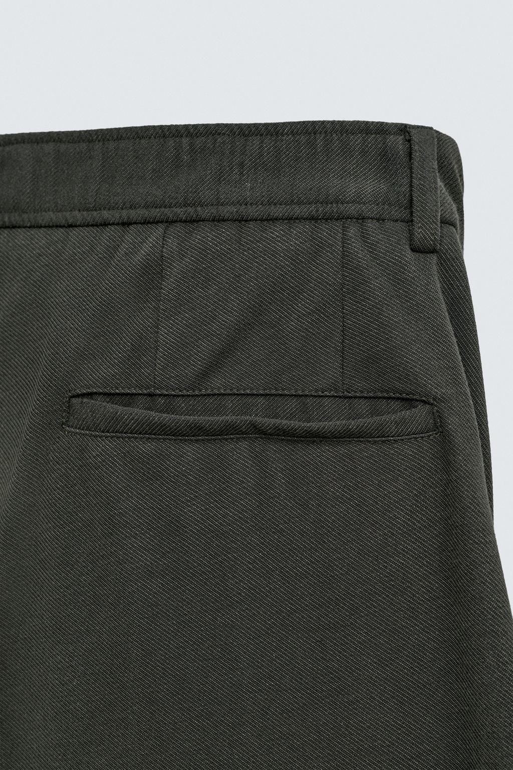 БРЮКИ RELAXED FIT ИЗ СТРУЯЩЕЙСЯ ТКАНИ
