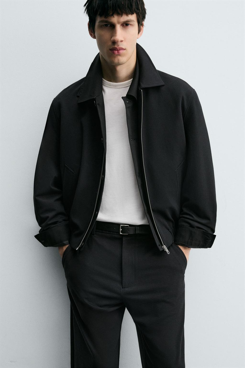 БРЮКИ RELAXED FIT ИЗ СТРУЯЩЕЙСЯ ТКАНИ