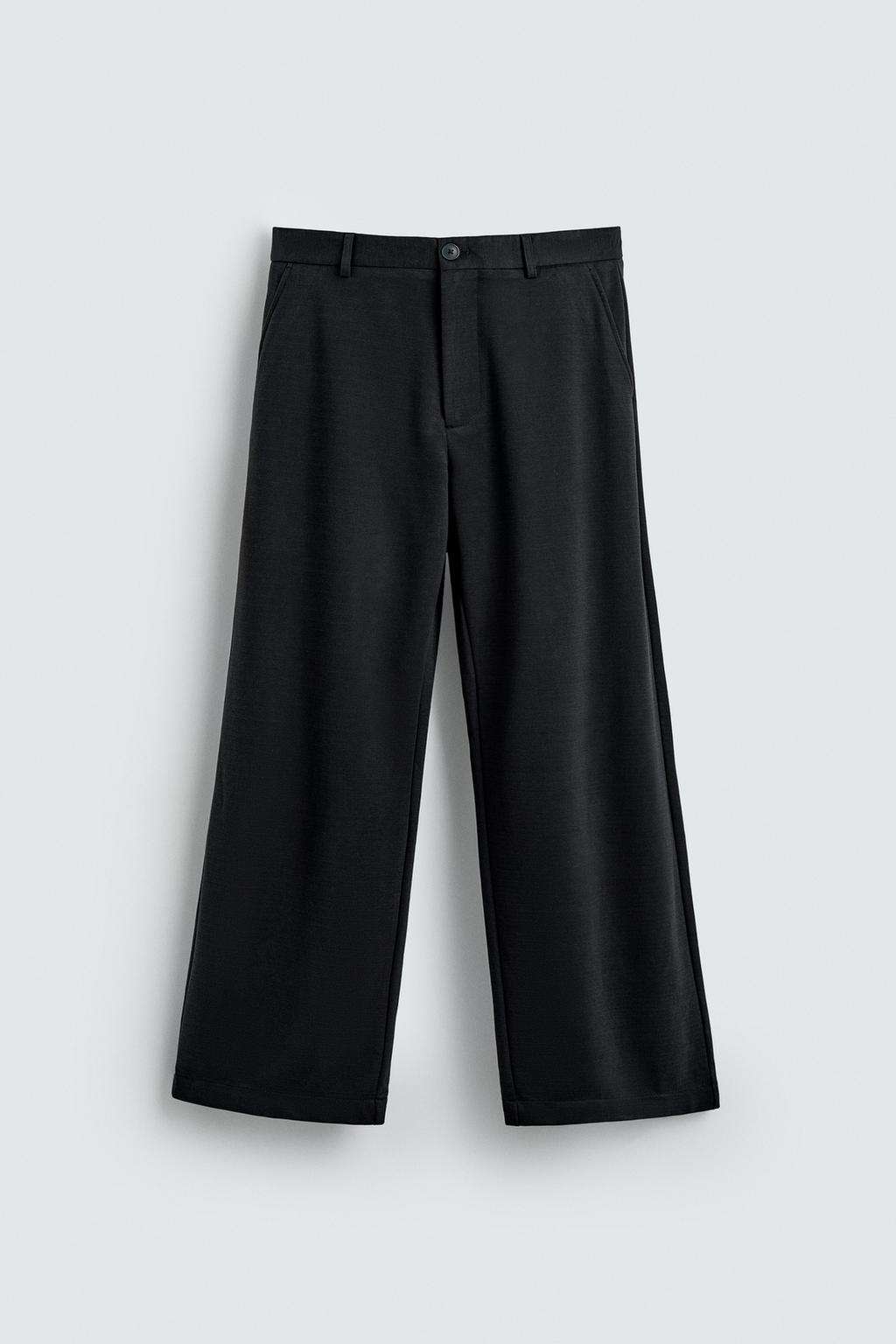 БРЮКИ RELAXED FIT ИЗ СТРУЯЩЕЙСЯ ТКАНИ