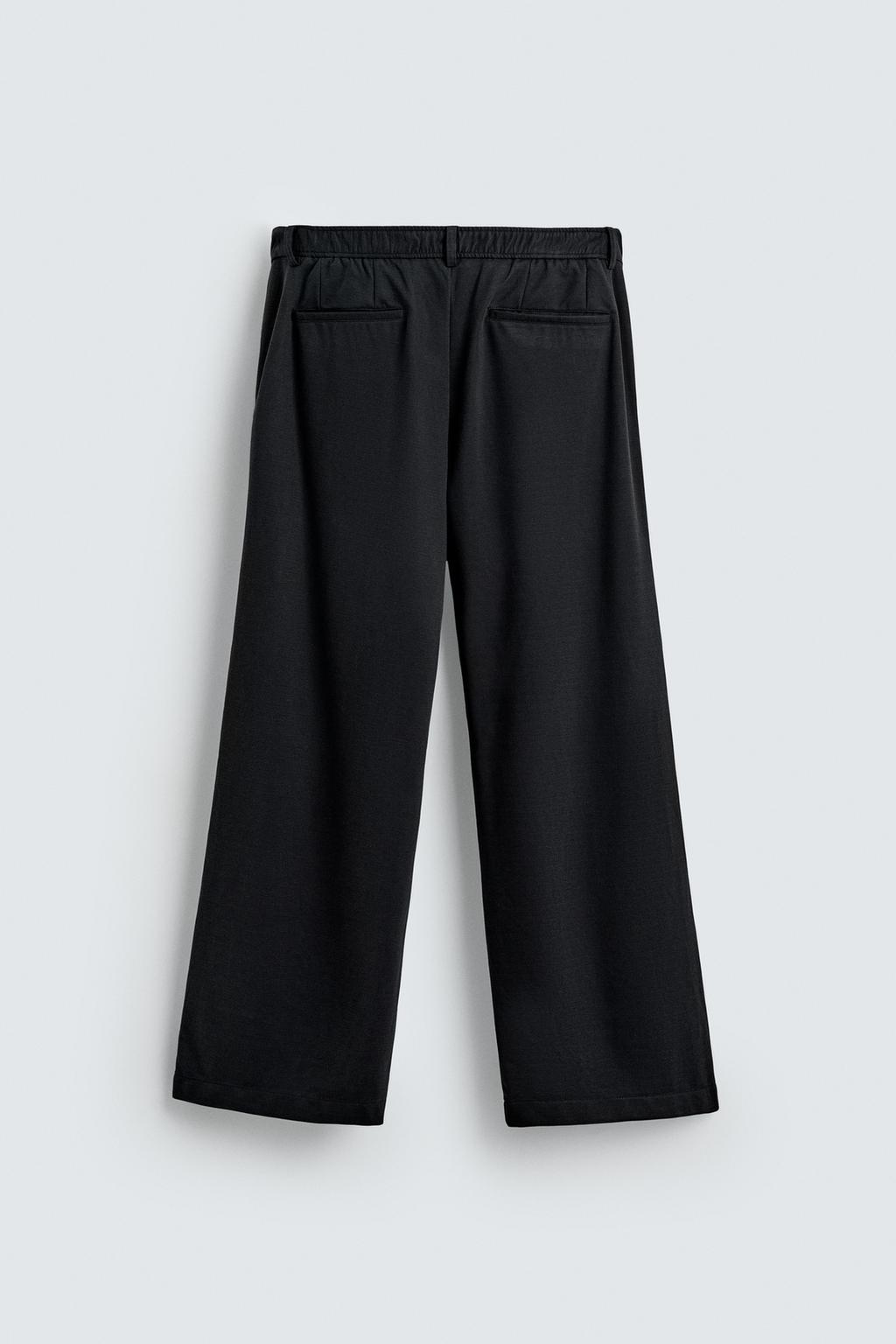 БРЮКИ RELAXED FIT ИЗ СТРУЯЩЕЙСЯ ТКАНИ