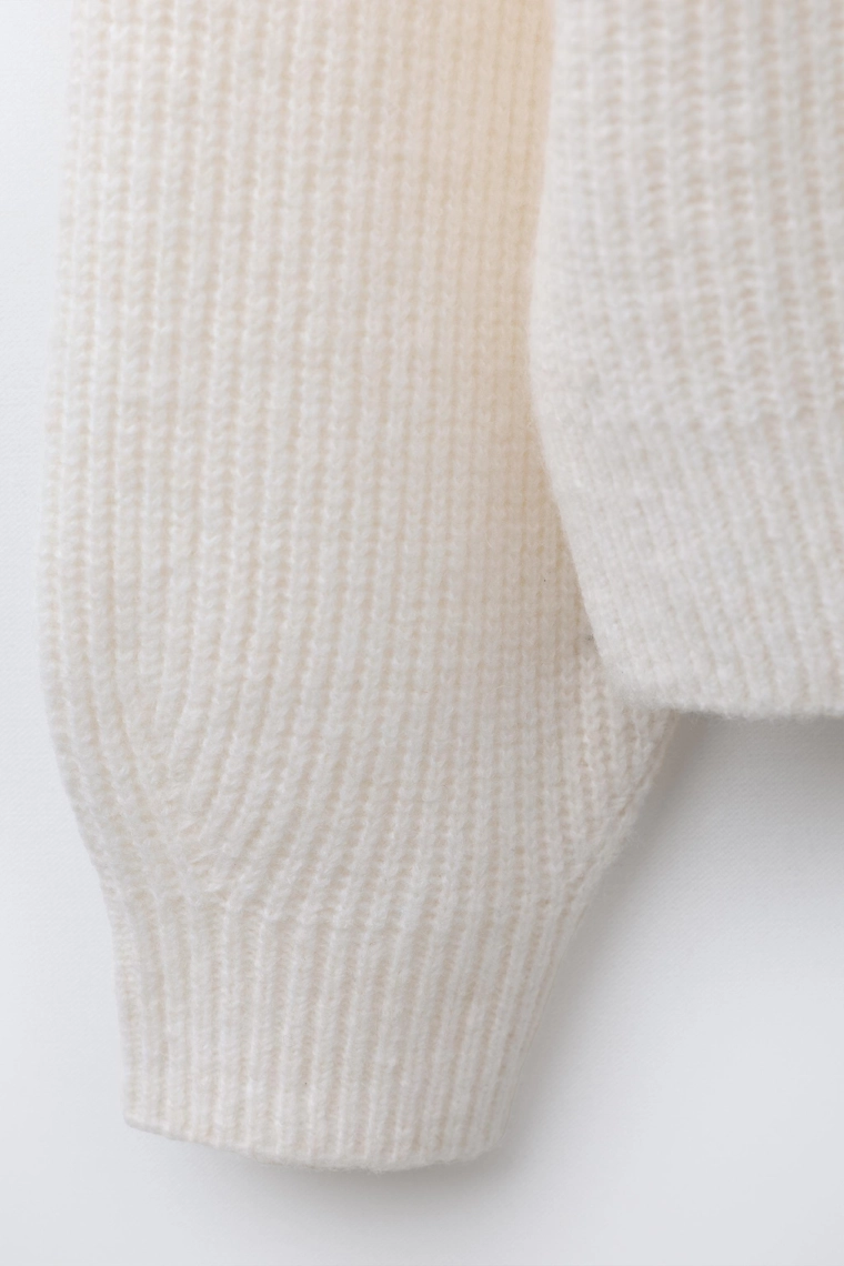 Свитер плетеный purl