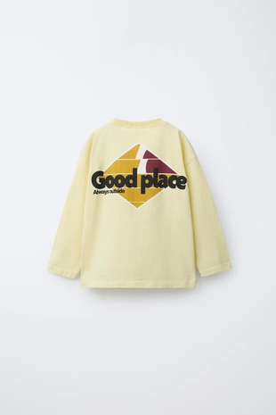 Лонгслив с нашивкой и принтом- Заказать в России