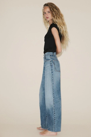 Джинсы BARREL TRF с высокой посадкой- Заказать в России