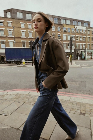 Куртка-косуха из искусственной замши