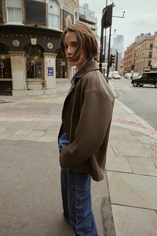 Куртка-косуха из искусственной замши- Заказать в России