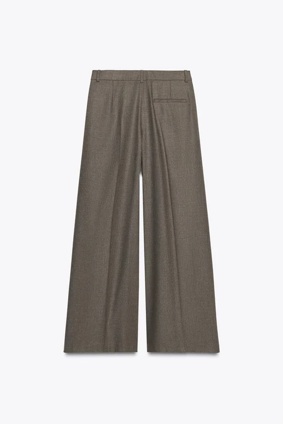 ШИРОКИЕ БРЮКИ С ЗАЩИПАМИ — коллекция Zara «ZW»