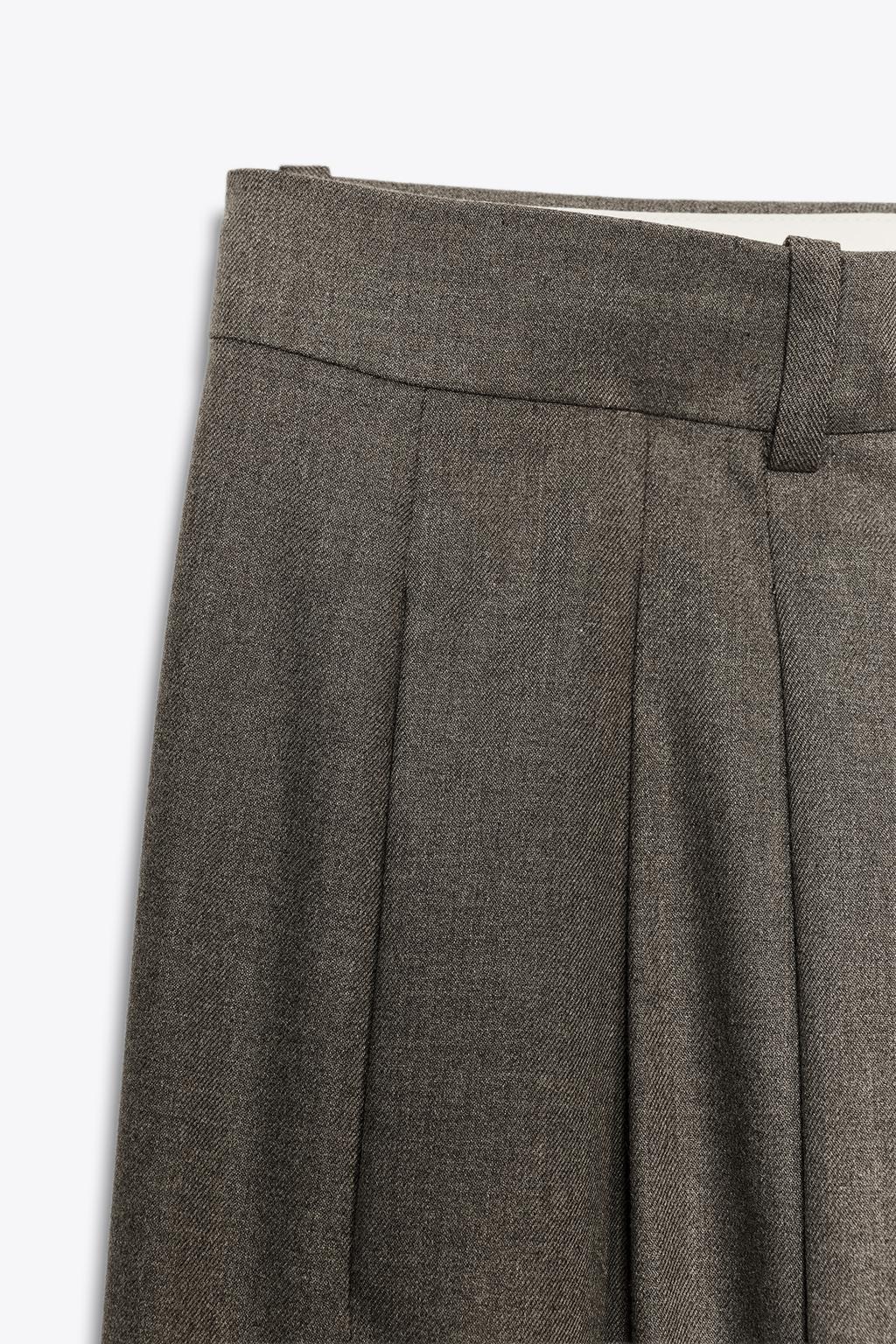 ШИРОКИЕ БРЮКИ С ЗАЩИПАМИ — ZW COLLECTION