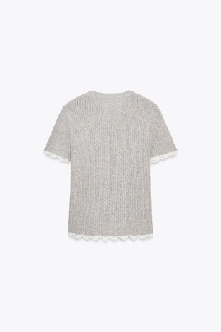 Футболка из трикотажа с комбинированными вставками- Заказать в России