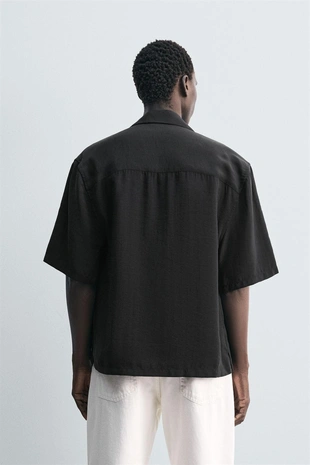 Рубашка-кимоно струящегося покроя- Заказать в России