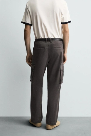 Dark grey | 0108/310/922 - Zara Брюки карго RELAXED FIT