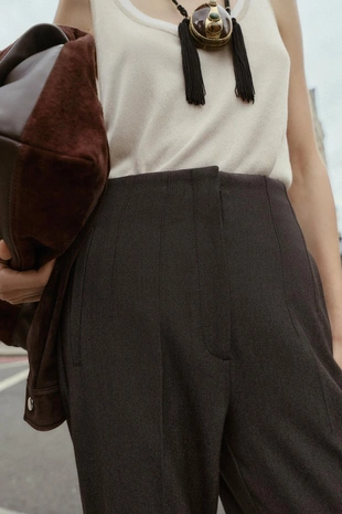 Брюки с высокой посадкой