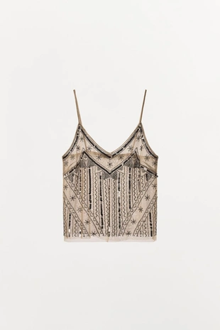 Топ в бельевом стиле с вышивкой- Заказать в России