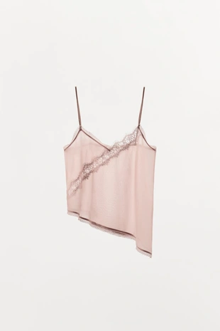 Топ из органзы на бретелях- Заказать в России