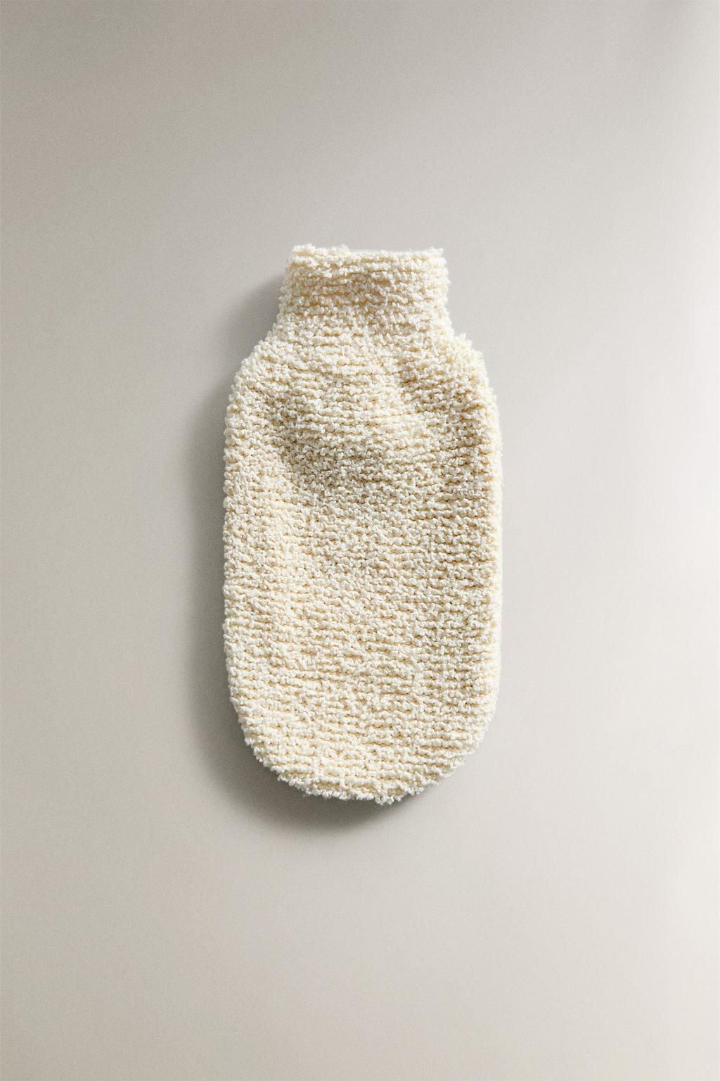 Рукавица для механического пилинга из хлопка