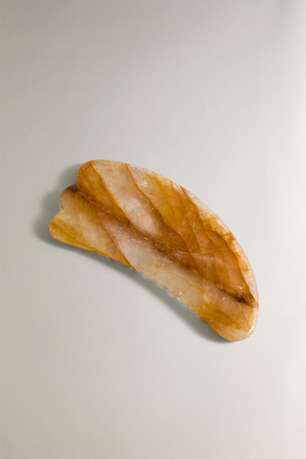 Девайс для массажа лица gua sha из кварца