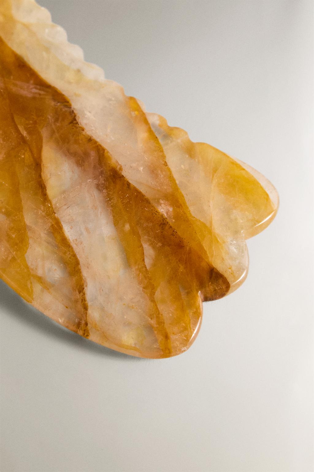 Девайс для массажа лица gua sha из кварца