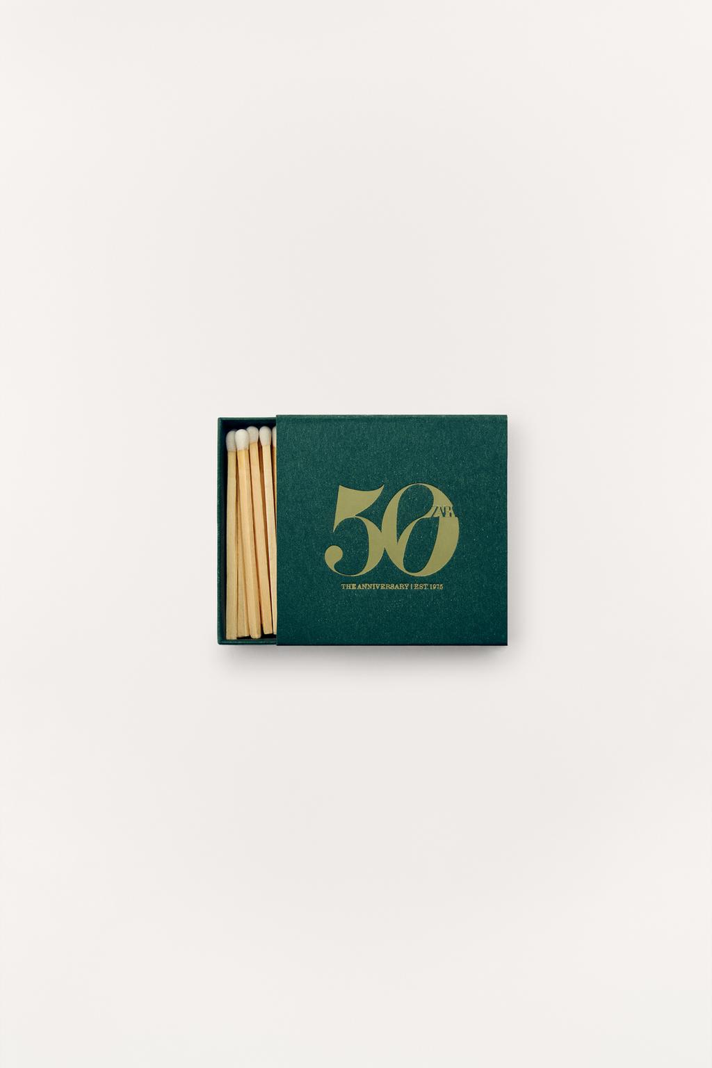 Зажигалка 50-летие white-tipped matchbox (60 спичек)