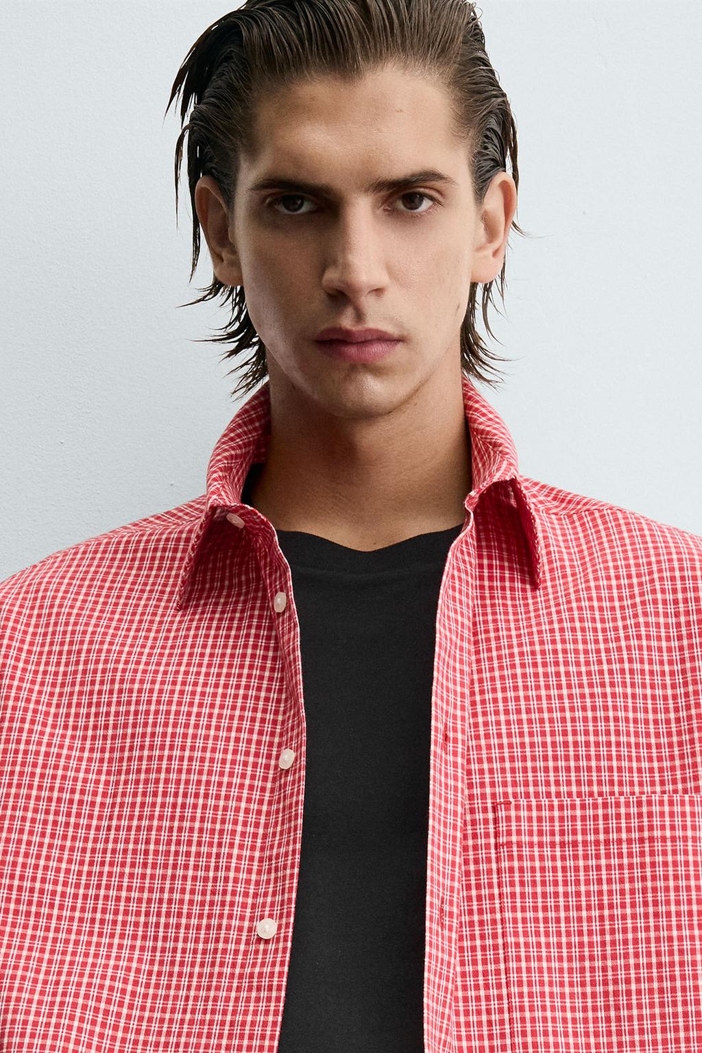 РУБАШКА RELAXED FIT В КЛЕТКУ
