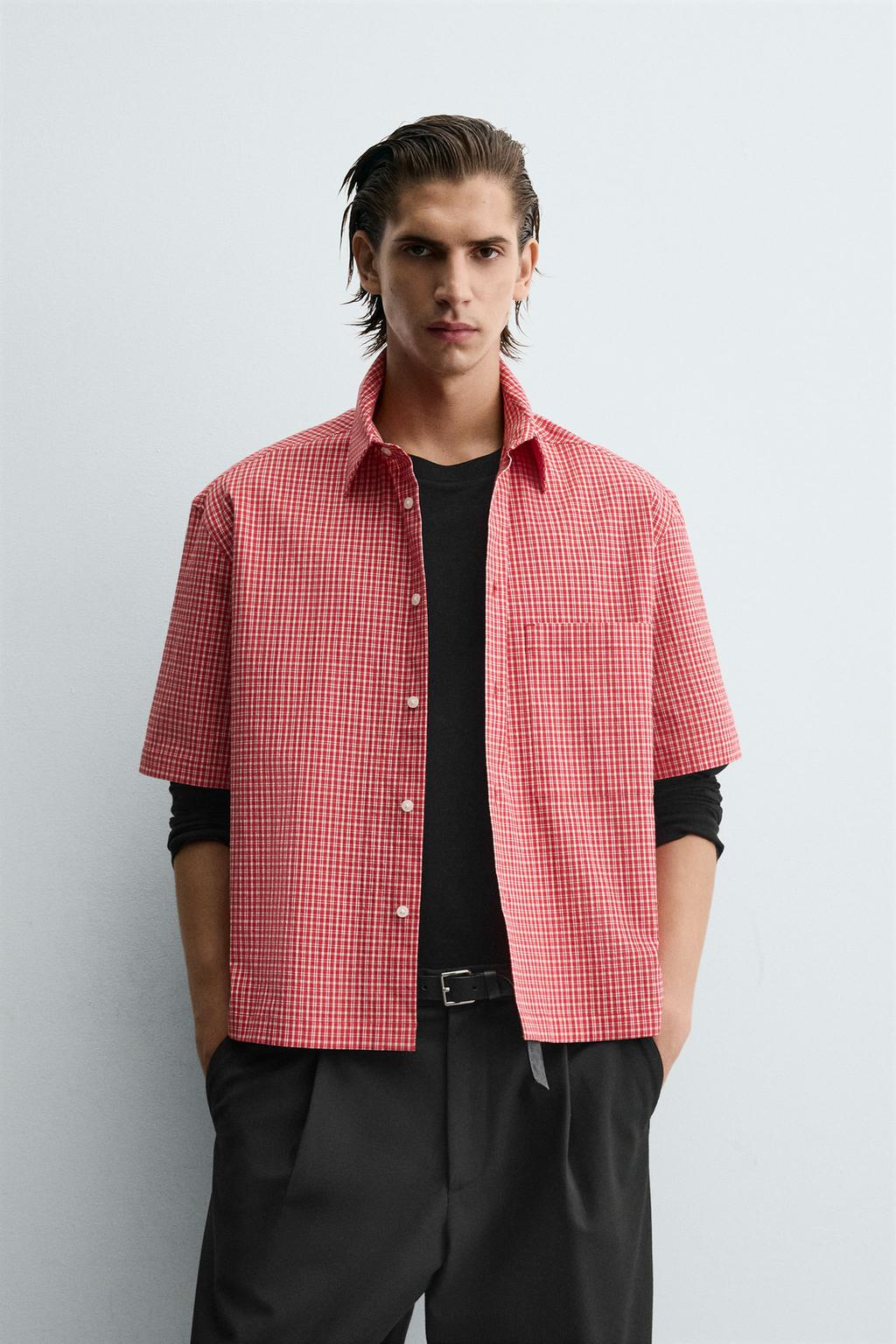 РУБАШКА RELAXED FIT В КЛЕТКУ